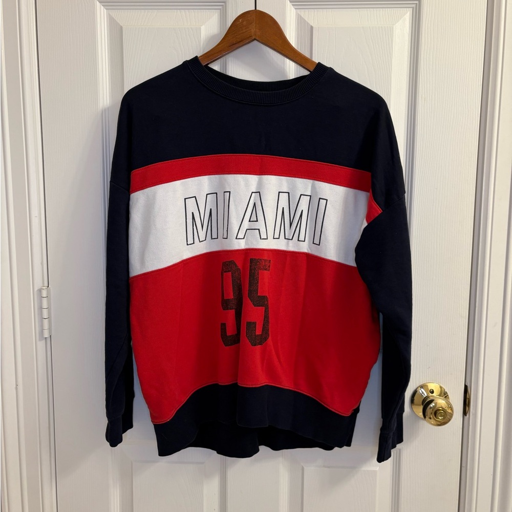 ASOS new look color block sweatshirt size 8